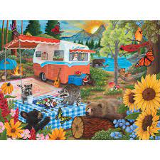 Cool Campers Art Jigsaw Puzzle