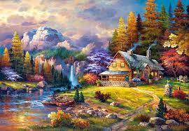 Cottage Mountain Hideaway Jigsaw Puzzle