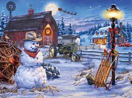 Country Christmas Jigsaw Puzzle