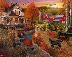 Country Inn and Farm Jigsaw Puzzle