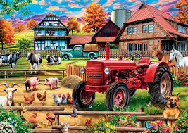 Desenhos de Country Life – European Countryside Jigsaw Puzzle para colorir