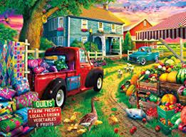 Country Life Quilt Farm Puzzle Jigsaw
