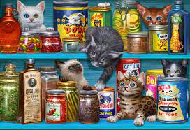 Cupboard Kittens Jigsaw Puzzle