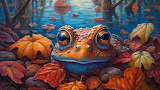 Cute Toad Painting Jigsaw Puzzle
