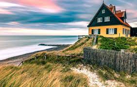 Danish Beach House Jigsaw Puzzle