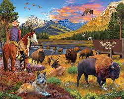 Desenhos de Yellowstone National Park Jigsaw Puzzle para colorir