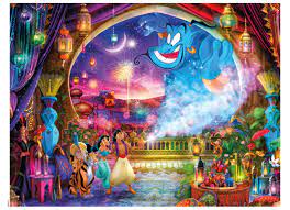 Desenhos de Disney Aladin Jigsaw Puzzle para colorir