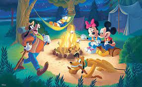 Desenhos de Disney Campfire Jigsaw Puzzle para colorir