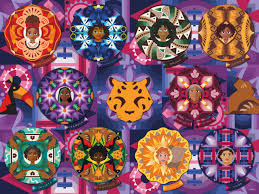 Desenhos de Disney Encanto – Mandala Jigsaw Puzzle para colorir