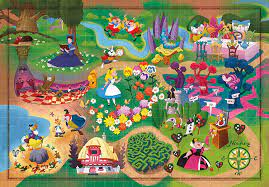 Disney Map Alice Jigsaw Puzzle