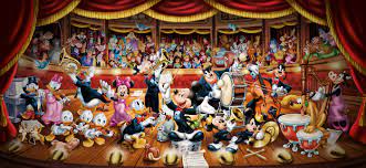 Desenhos de Disney Orchestra Jigsaw Puzzle para colorir