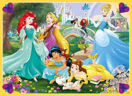 Desenhos de Disney Princess Collection Jigsaw Puzzle para colorir