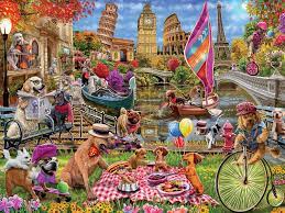 Dog Gone Day Jigsaw Puzzle