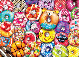 Desenhos de Donut Resist Jigsaw Puzzle para colorir
