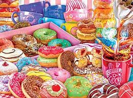 Desenhos de Donut Worry, Be Happy Jigsaw Puzzle para colorir