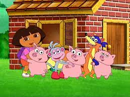 Dora The Explorer Three Little Piggies Jigsaw Puzzle