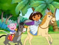 Desenhos de Dora’s Knighthood Adventure Jigsaw Puzzle para colorir
