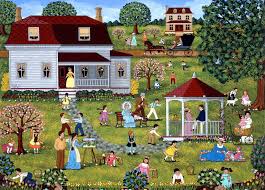Easter Egg Hunt Art Jigsaw Puzzle