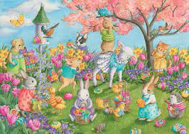 Desenhos de Egg Hunt Jigsaw Puzzle para colorir