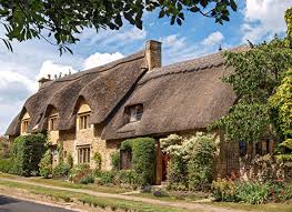 England Cottage Houses Jigsaw Puzzle