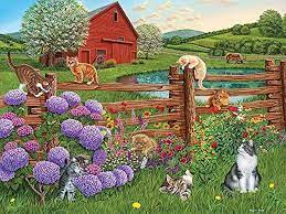 Farm Cats Jigsaw Puzzle