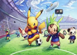 Desenhos de Football Match Pokemon Jigsaw Puzzle para colorir