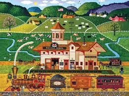 Fox Hill Farms – Charles Wysocki Jigsaw Puzzle