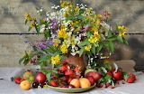Fresh Fruits and Flowers Jigsaw Puzzle