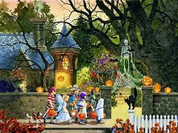 Friends on Halloween Jigsaw Puzzle