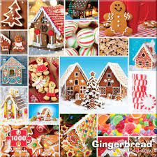 Desenhos de Gingerbread Mosaic Jigsaw Puzzle para colorir