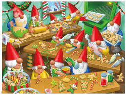 Gnomes Christmas Baking Jigsaw Puzzle