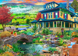 Desenhos de Grandma’s Country House Jigsaw Puzzle para colorir