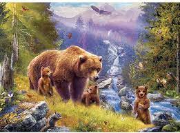 Grizzly Cubs Jigsaw Puzzle