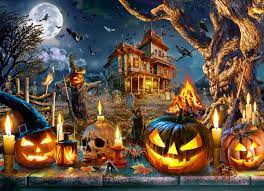 Desenhos de Halloween Nightmare Jigsaw Puzzle para colorir