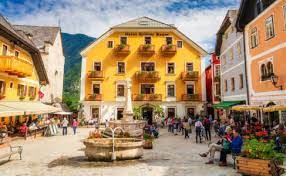 Hallstatt Square, Austria Jigsaw Puzzle