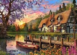 House On The Lake Jigsaw Puzzle