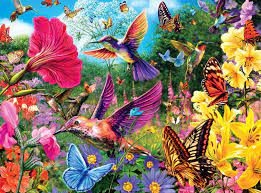 Hummingbird Garden Jigsaw Puzzle