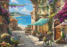 Italian Cafe Thomas Kinkade Puzzle