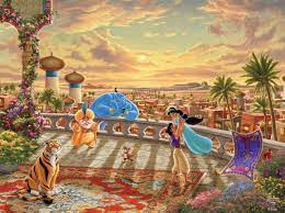 Jasmine Dancing in Desert Sunset Jigsaw Puzzle