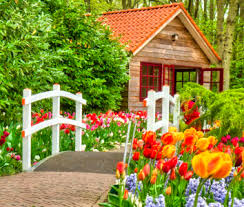 Desenhos de Keukenhof Bridge Jigsaw Puzzle para colorir