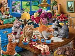 Kittens in the Kitchen Jigsaw Puzzle