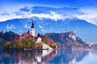Desenhos de Lake Bled in Slovenia 2 Jigsaw Puzzle para colorir
