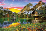 Lake Cottage Jigsaw Puzzle