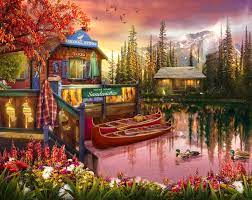 Lakeshore Serenity Jigsaw Puzzle