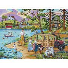 Lakeside Pinic Jigsaw Puzzle