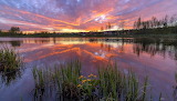 Lanscape Lake Sunset Jigsaw Puzzle