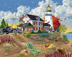 Lighthouse Visitors Jigsaw Puzzle