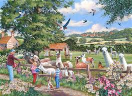 Llama Mamas Farm Jigsaw Puzzle