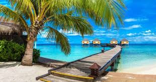 Desenhos de Maldives Villas Jigsaw Puzzle para colorir