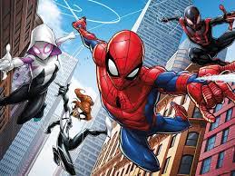 Desenhos de Marvel Spiderman Jigsaw Puzzle para colorir